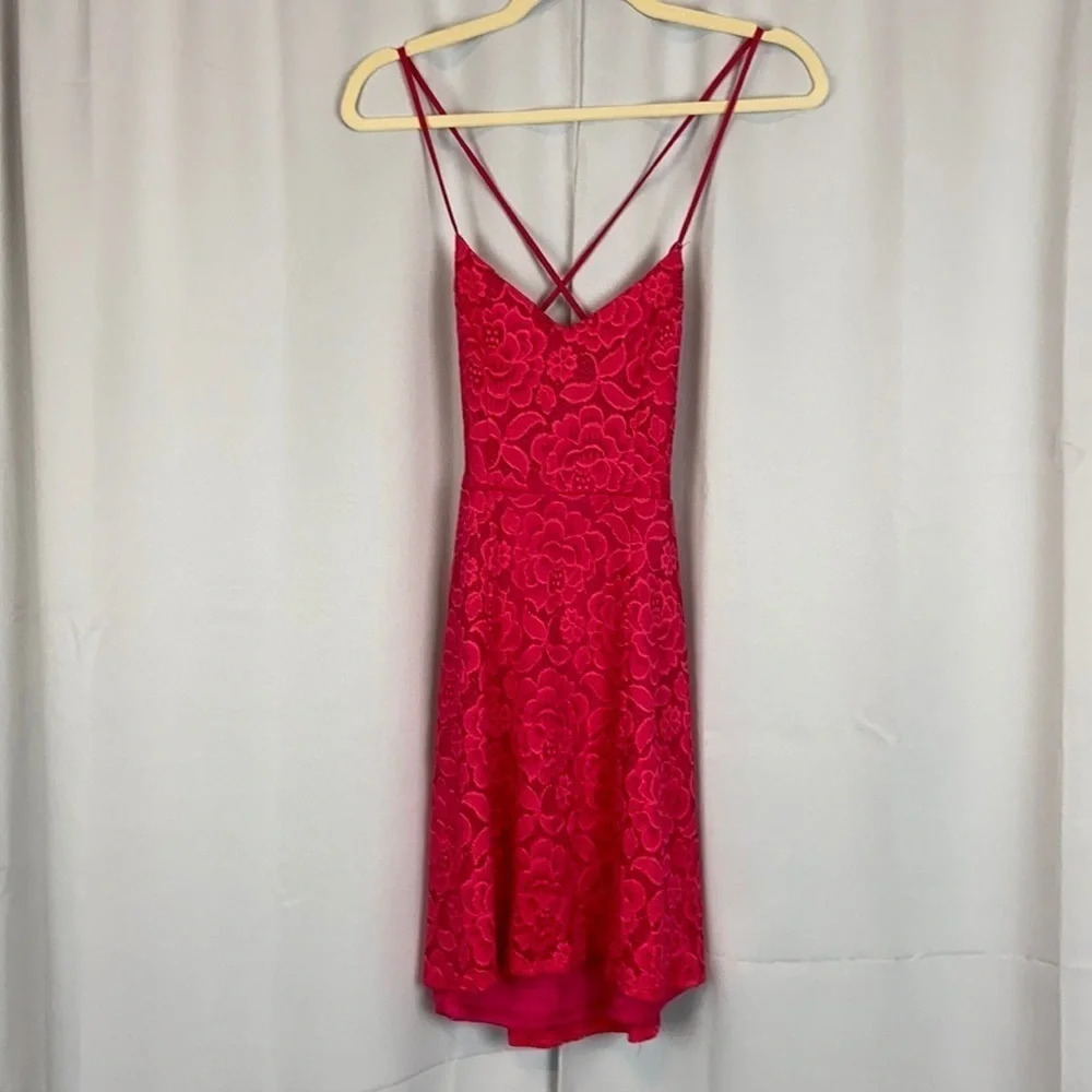 NWT Show Me Your Mumu Pink Lace Tie Back Dress Size XS - Picture 4 of 8